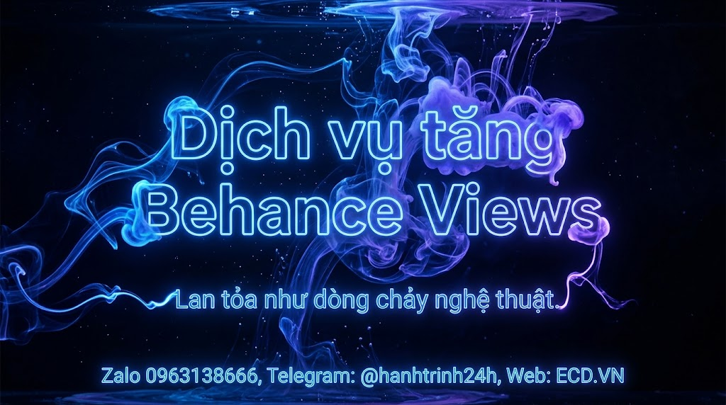 dịch vụ tăng behance views an toàn project behance