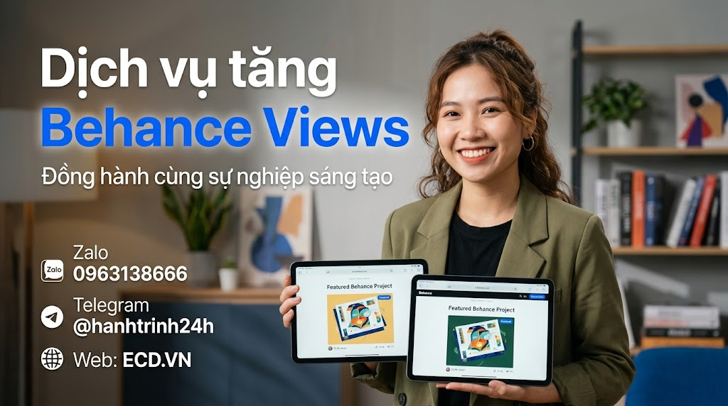 dịch vụ tăng behance views chính hãng cho portfolio