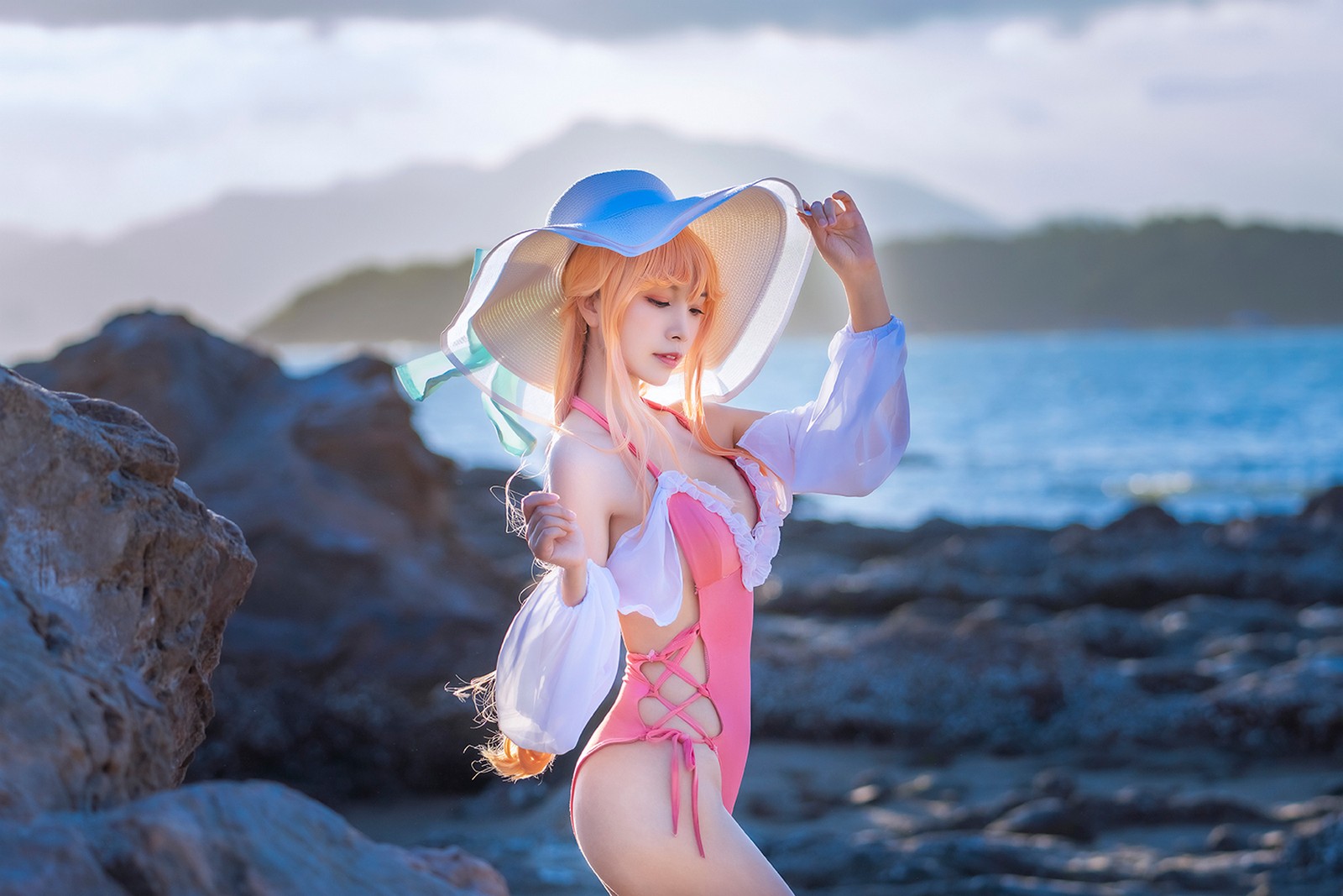 Neko-薇薇 黎塞留泳装 Cosplay 夏日写真合集（25P｜57MB）插图3