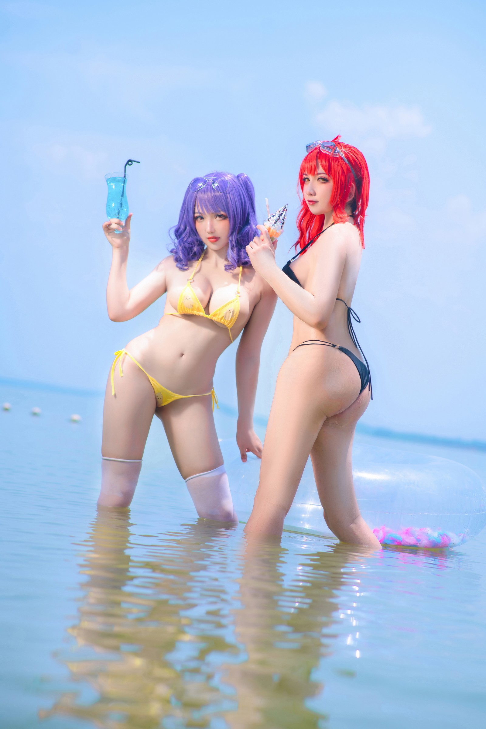 刺青Poi 沙滩排球 Cosplay｜夏日主题 写真合集（含隼隼子）【40P｜667.8MB】插图1