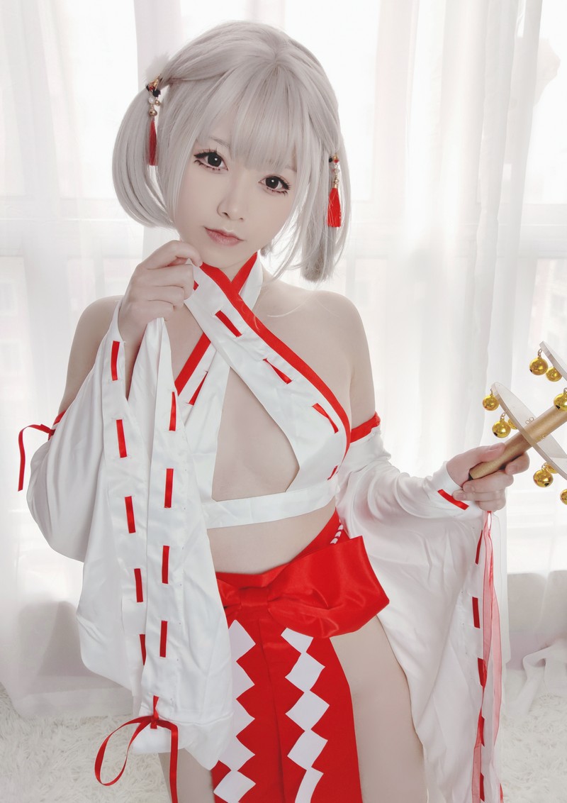 Asagiriai（愛ちゃん）巫女服自拍写真图集 40P 高清美图合集 (150MB)插图6