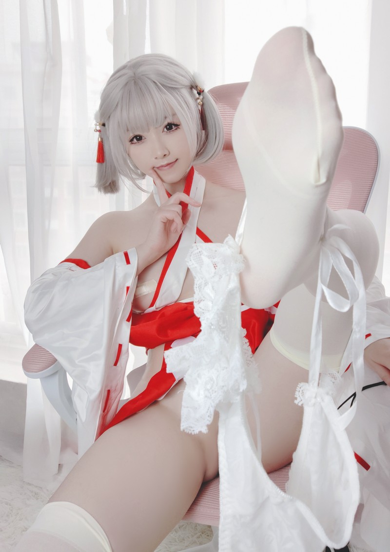 Asagiriai（愛ちゃん）巫女服自拍写真图集 40P 高清美图合集 (150MB)插图7