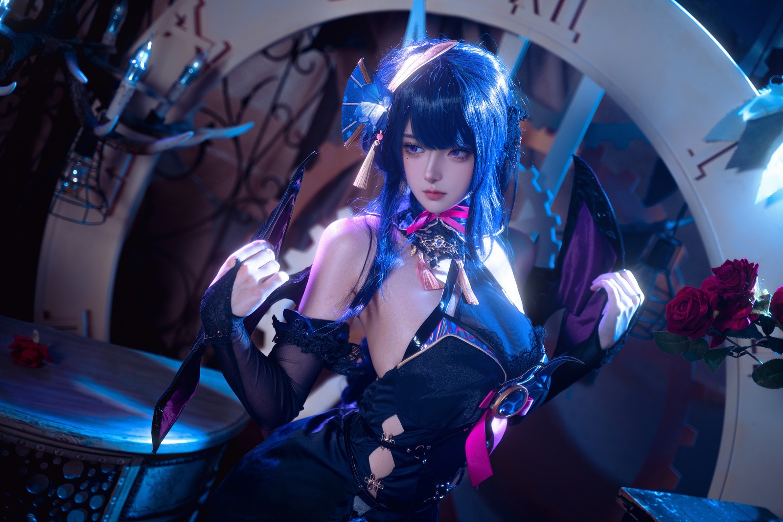Seya-狮砸 – 雷电将军 魅魔 Cosplay 高清写真（12P-187MB）插图