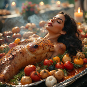 Garden wedding wom served Blackh 1 00