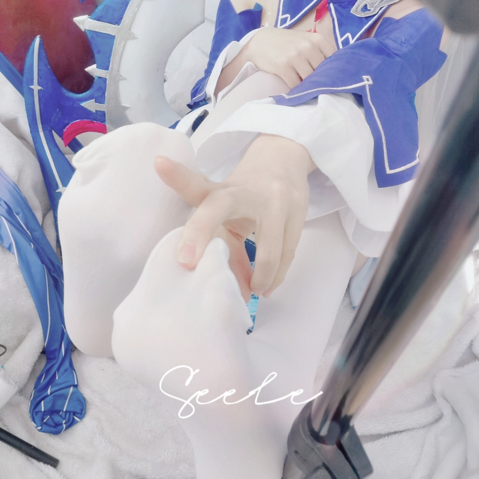 Seele麦麦希儿幻海梦蝶写真集｜梦幻蓝色系高清图集（168P-229.3M）插图9