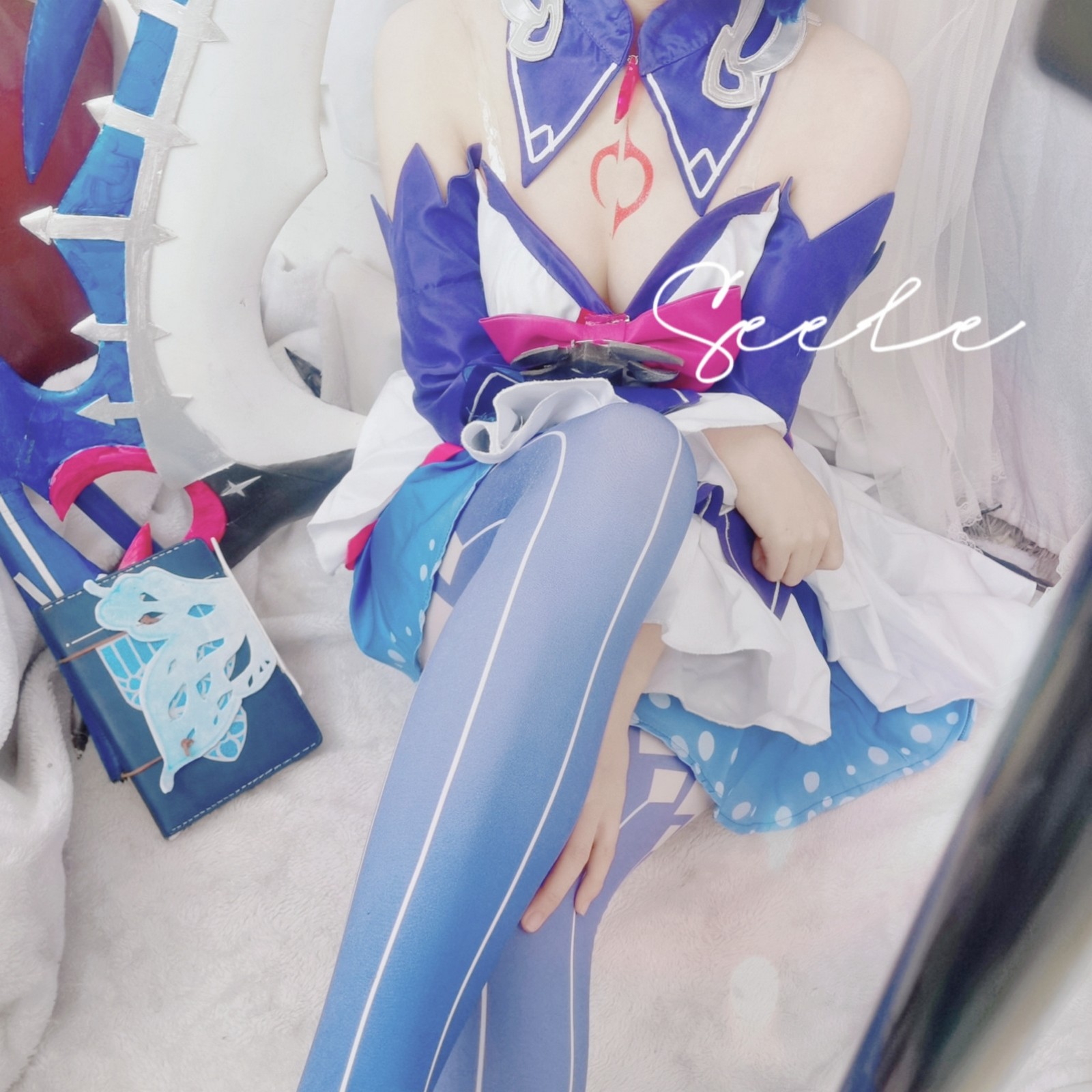 Seele麦麦希儿幻海梦蝶写真集｜梦幻蓝色系高清图集（168P-229.3M）插图5
