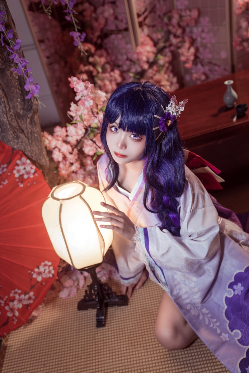 艾西Aiwest 雷电将军Cosplay写真图集 原神角色高清美图 30P (346.6M)插图3