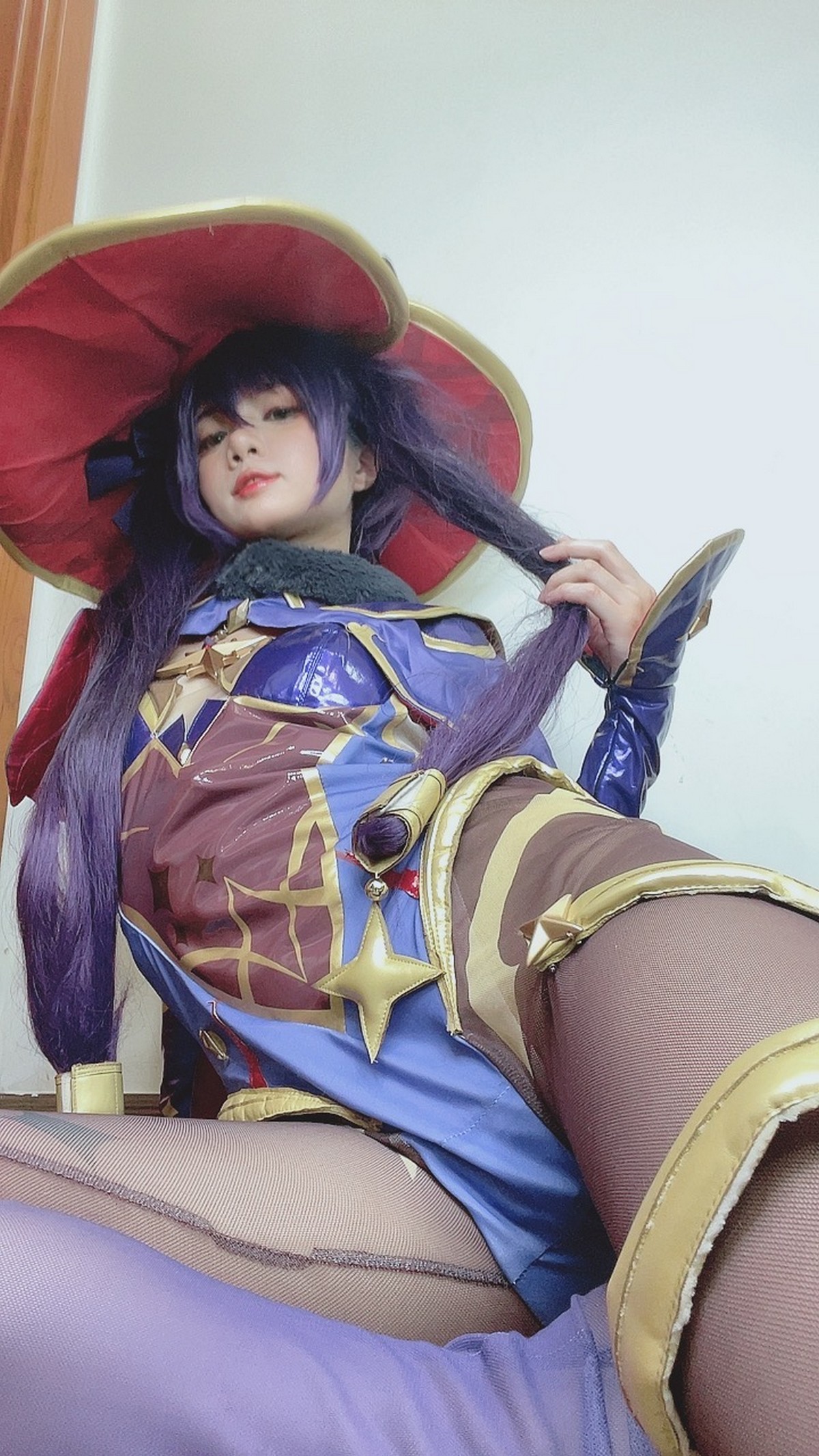 PoppaChan Mona Cosplay (Genshin Impact) HD Set – 53 Photos 20MB插图5