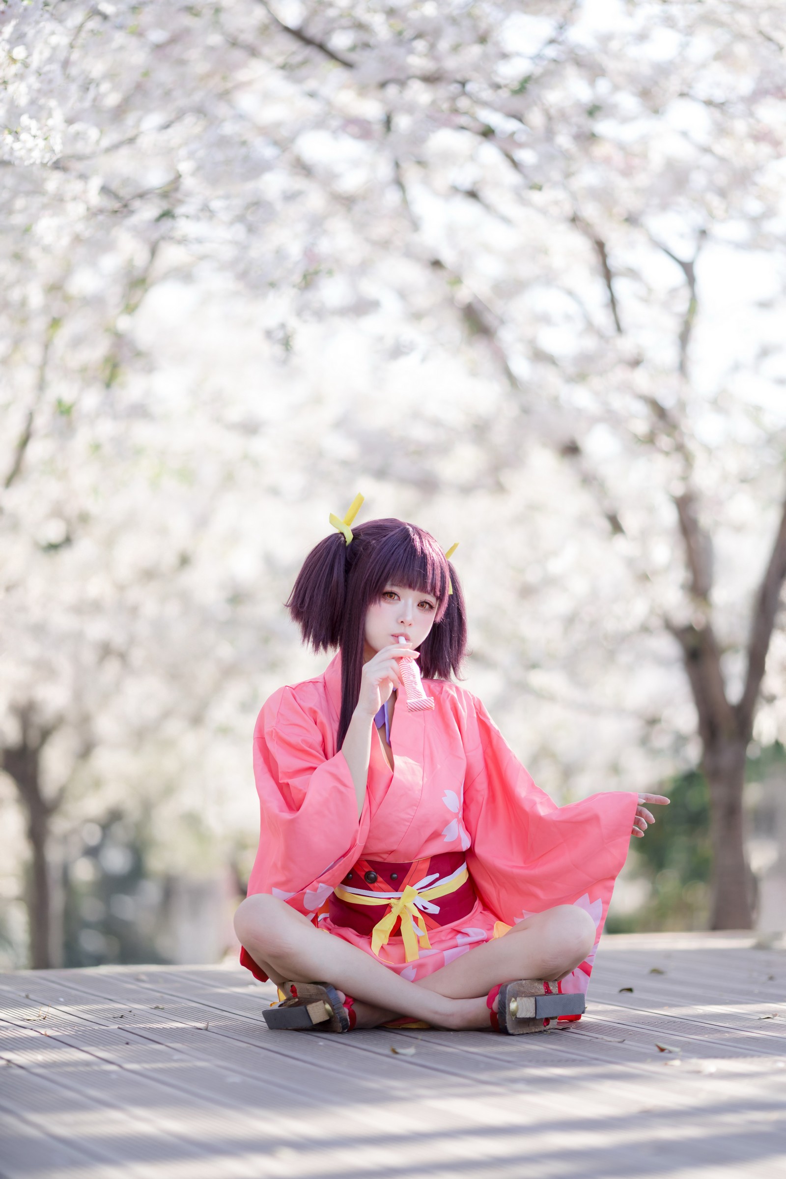 九柒喵 – 甲铁城的卡巴内瑞 无名和服 COS（34P-145M）和风主题高质写真插图8