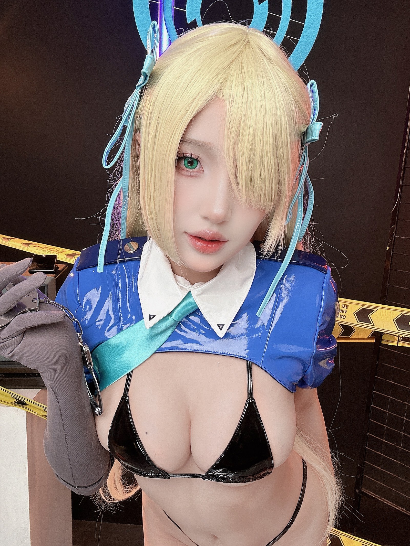 Puy Puy – 一之濑明日奈 Asuna Police Cosplay 写真合集（133P+7V-4.59GB）插图5