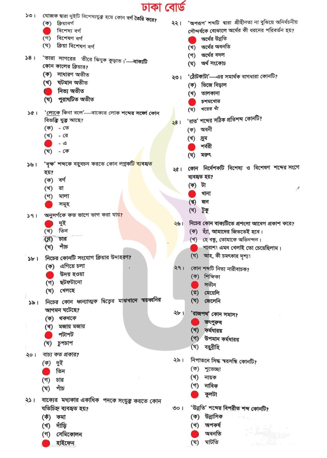 ssc bangla 2nd 2024 dhaka 2 1