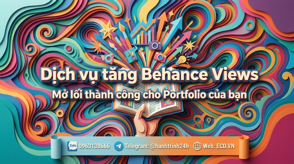 dịch vụ tăng behance views pro portfolio behance