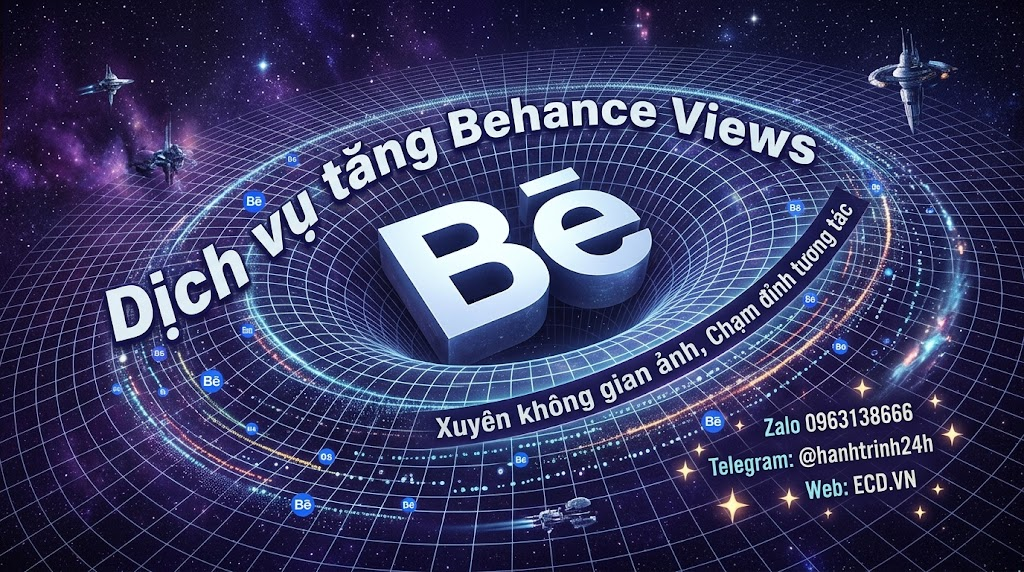 tăng behance views 2026 cho project
