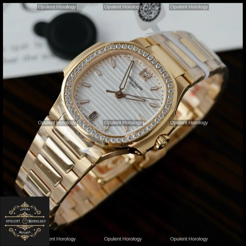 Patek Philippe Nautilus 7118 Women's Replica 18k Gold Plated 35mm Automatic