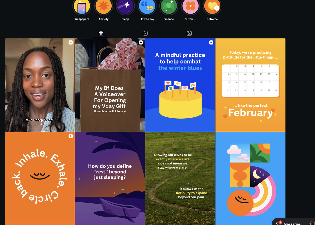 Headspace's Instagram