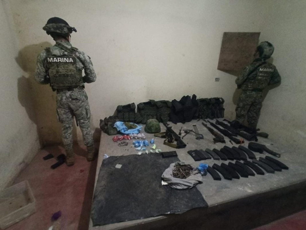 Decomisan unidad blindada conocida como “rino”, así como armas y droga