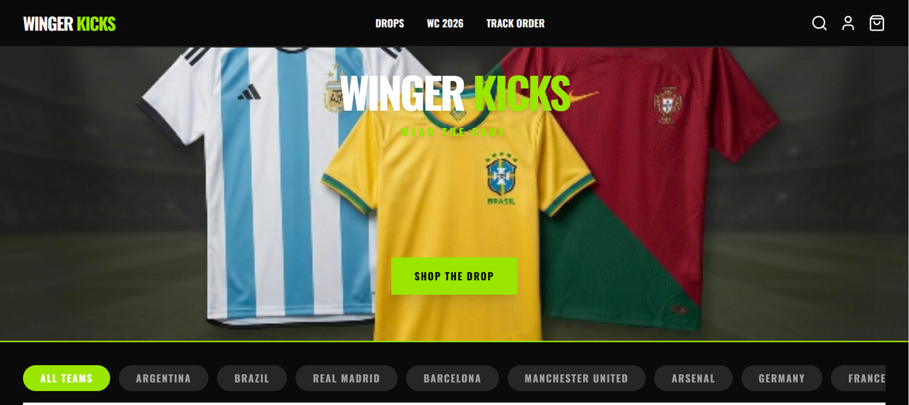 WingerKicks Football Store