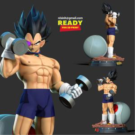 Vegeta with gym – 3D Print Model