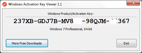 Windows Activation Key Viewer v1.2