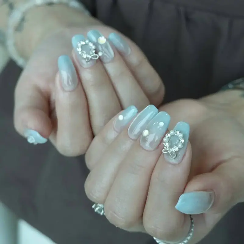 台中北屯 No.17 Studio 冰川密語系列美甲設計