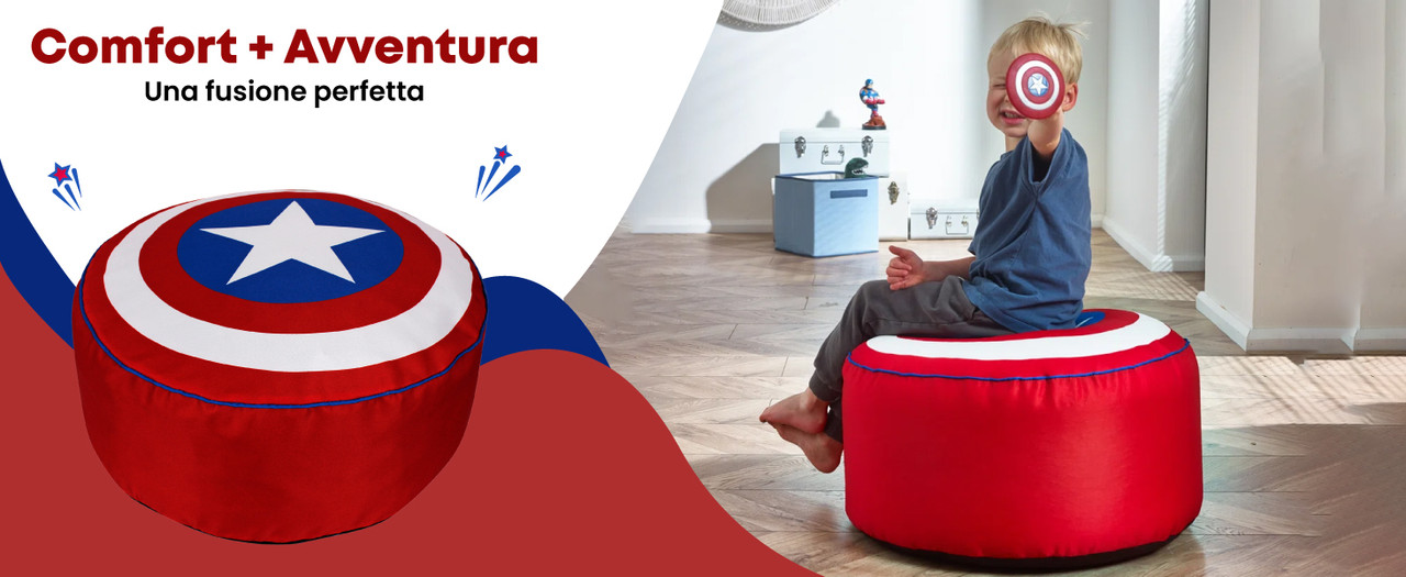 Pouf Capitan America