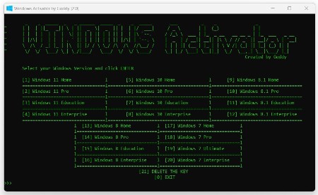 Windows Activator by Goddy v2.0
