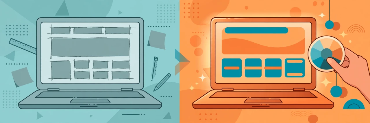 Freelance web design jobs declining 2026 — an Indian designer polishing an AI-built website draft