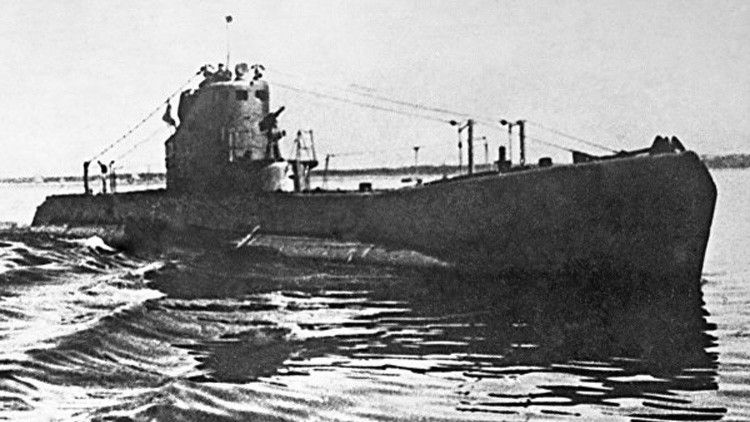 Un submarino de tipo Shchuka durante la Segunda Guerra Mundial