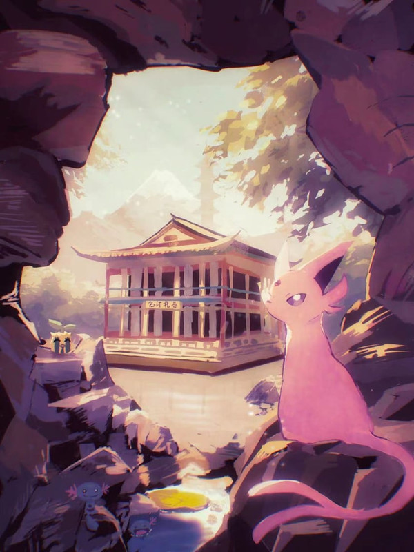 espeon-wooper-and-sunkern-pokemon-drawn-