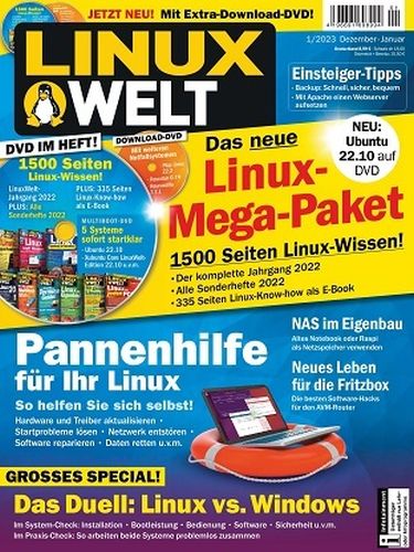 Cover: LinuxWelt Magazin No 01 Dezember-Januar 2023