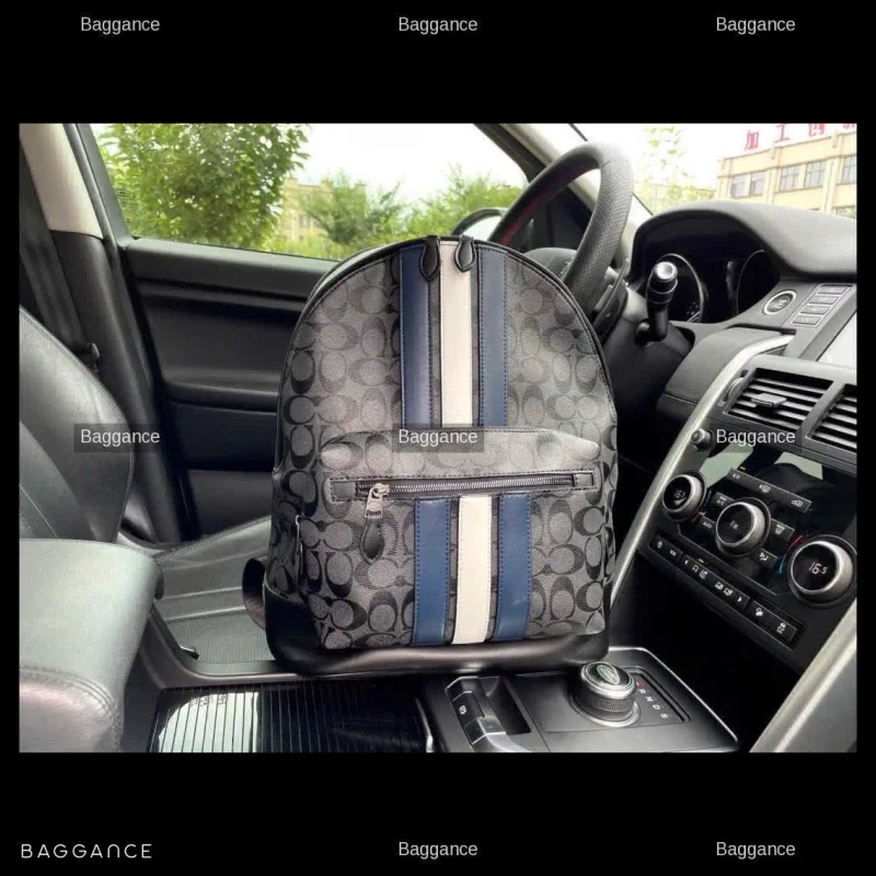 Coach West 35 Signature Backpack Brown 39cm Full Box Edition - EVCAFW-039