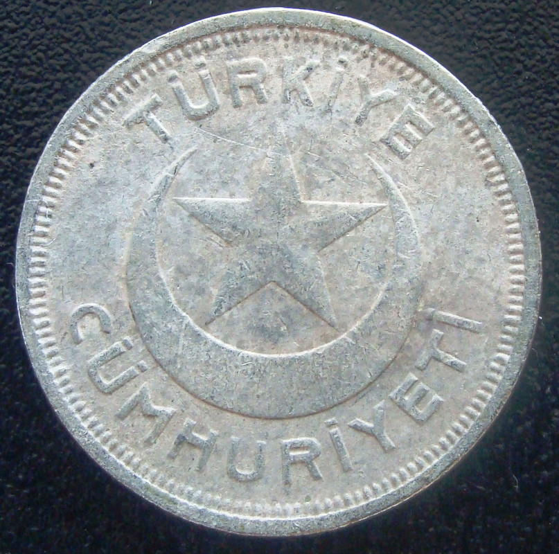 5 Kurus. Turquía (1943) TUR-5-Kurus-1943-anv