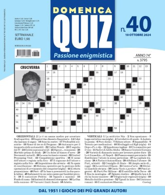 Domenica Quiz Schemi in Bianco N.40 - 10 Ottobre 2024