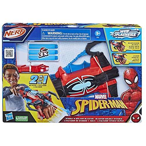 Amazon: Marvel Spider-Man, Lanzador de Dardos y Agua, Juguetes Infantiles de superhéroes, A Partir de 5 años 
