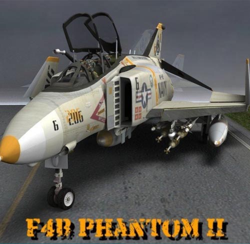 F-4B Phantom II for Daz Studio and Poser