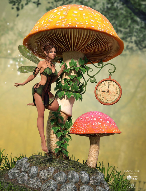 00 main dms fairy clock daz3d