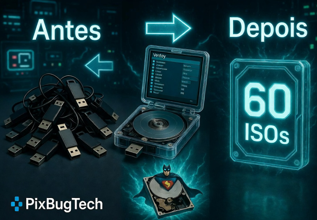 Super Ventoy: o HD externo com quase 60 ISOs que transforma qualquer PC antigo em laboratório multiboot