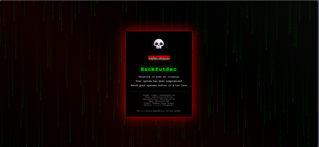 Defacement Result