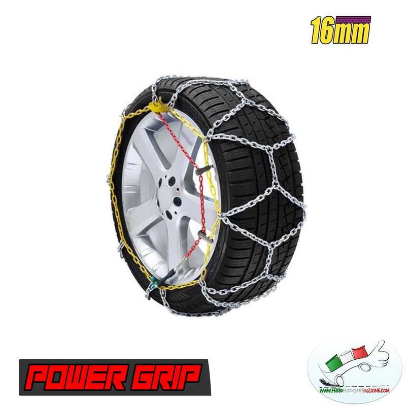 16F255 chains snow power grip 16 mm size 2001 Land Rover Range Rover