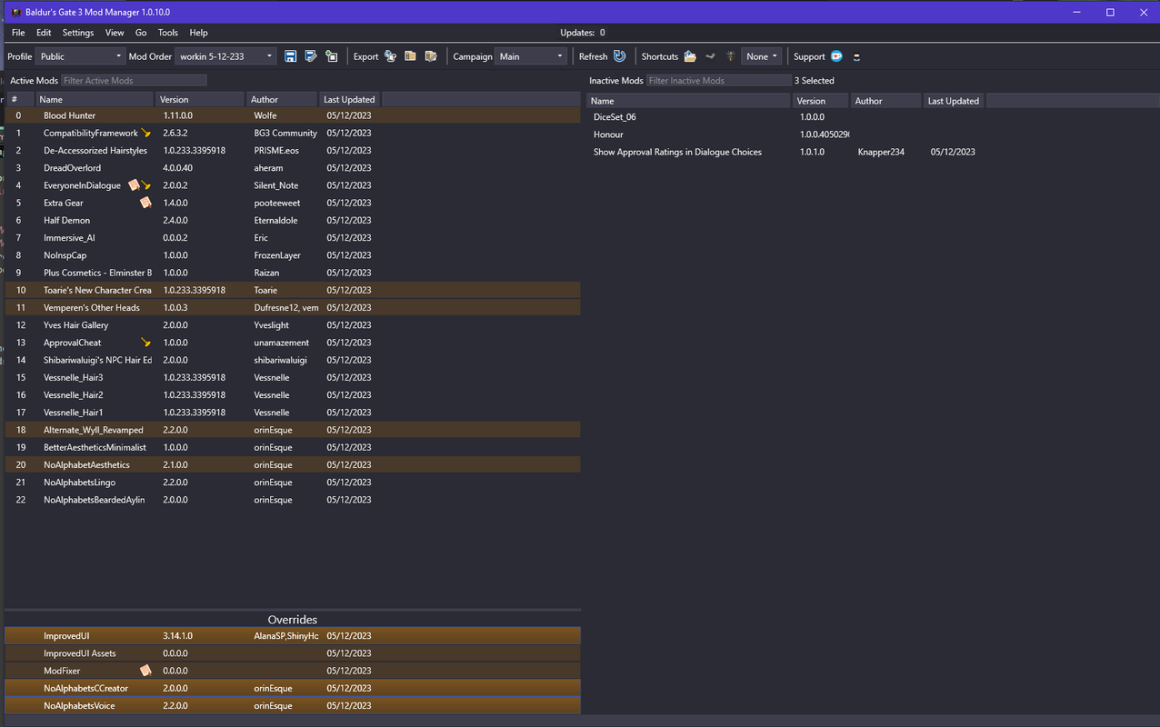 Non issue mod load order postimages