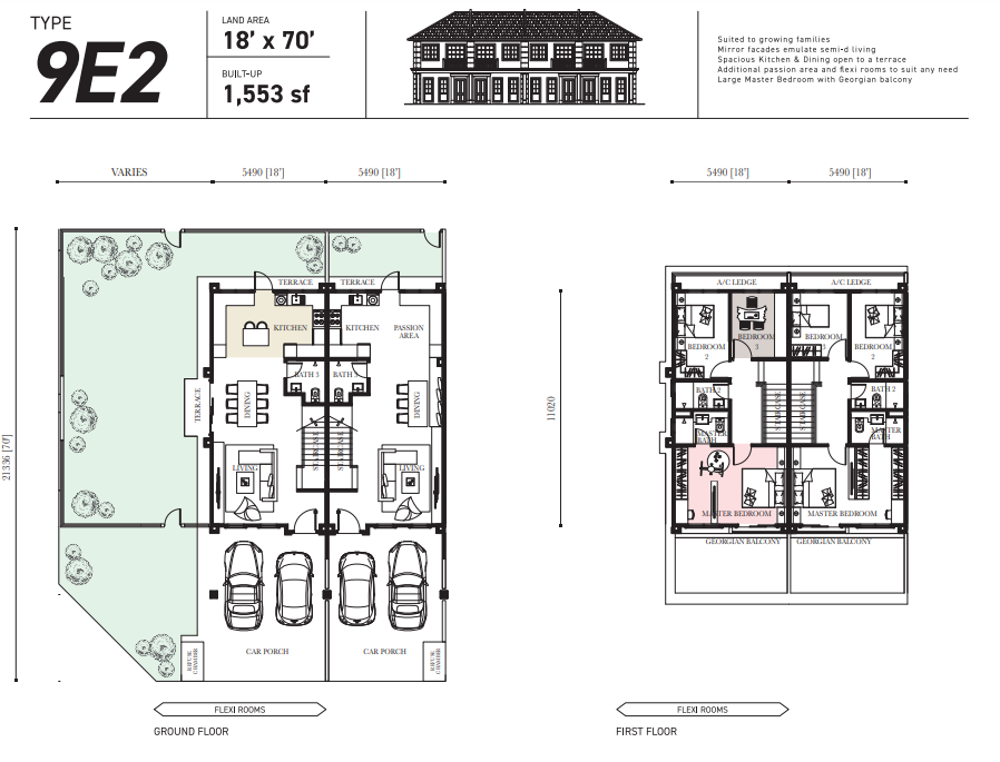 Cheerywood Type F floor plan in Eco Majestic, Semenyih, Selangor