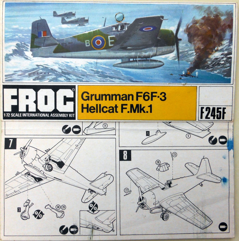Frog 72 Grumman F6F-3 Hellcat F.Mk.1 (F245F) Header