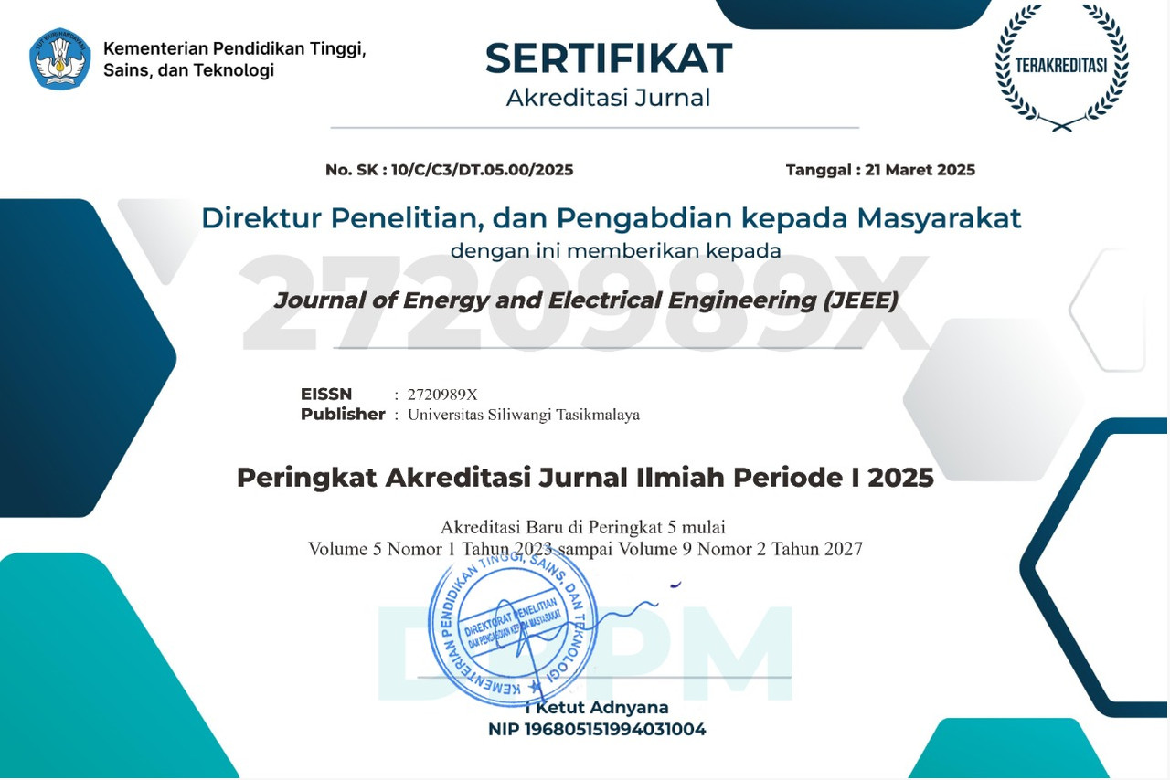 JEEE SINTA 5 Accreditation Certificate