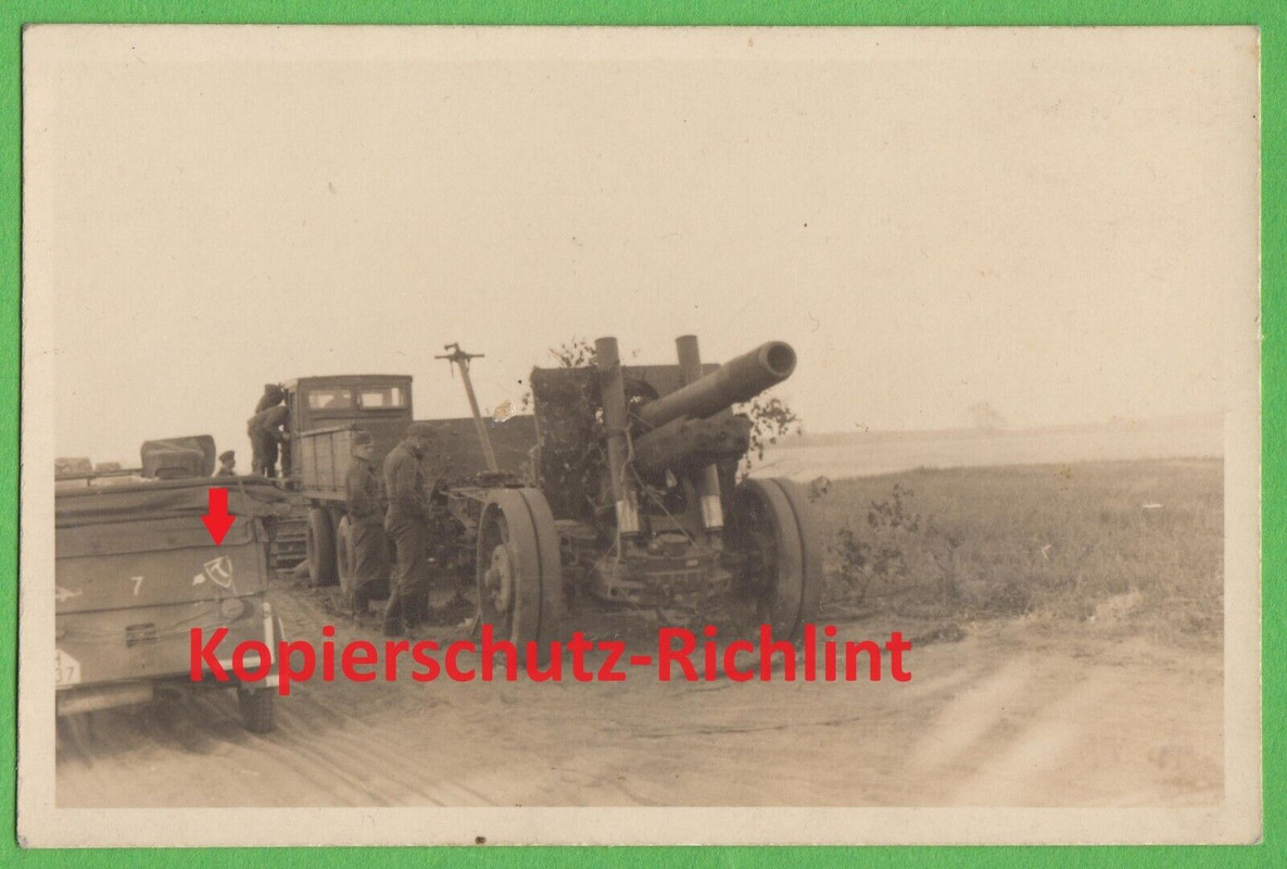 Wehrmacht Russland Ketten-Schlepper mit Anhänger & Artillerie-Geschütz