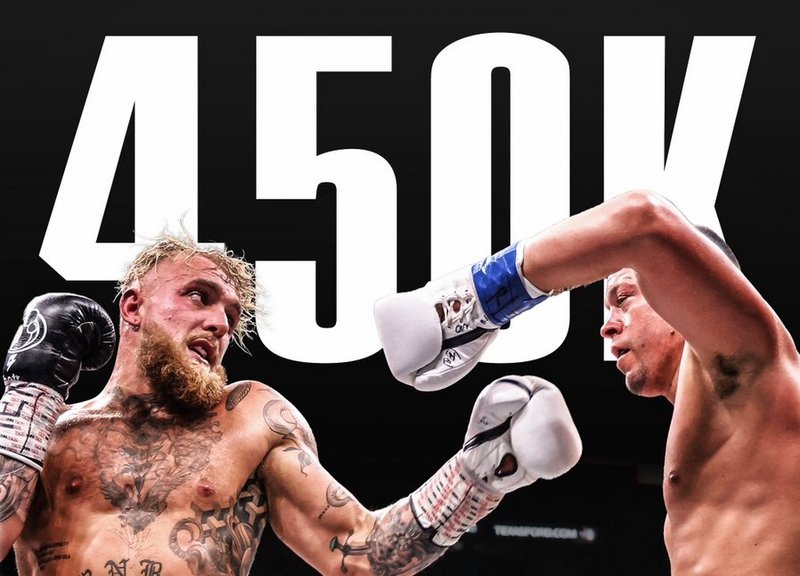 Нейт Диас и Джейк Пол продали 450,000 PPV