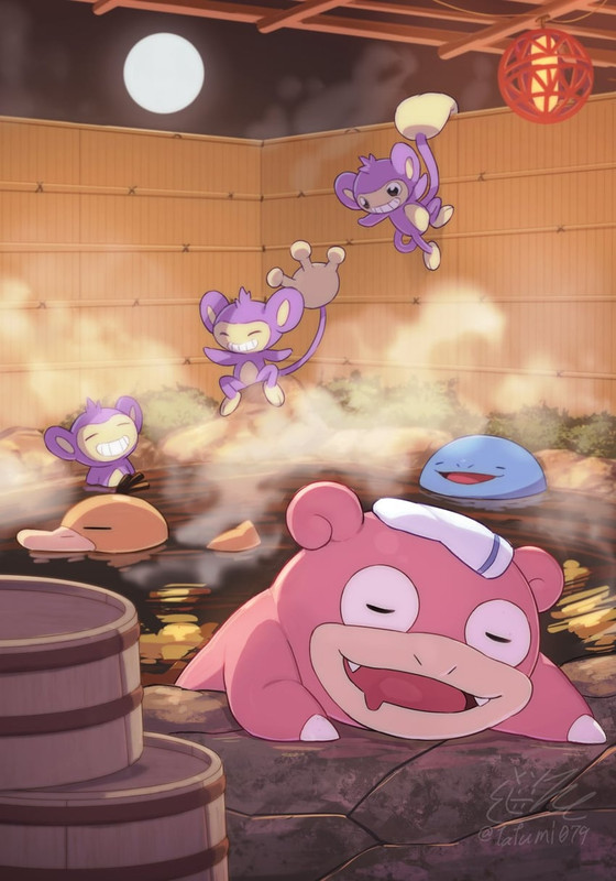 psyduck-quagsire-slowpoke-and-aipom-poke