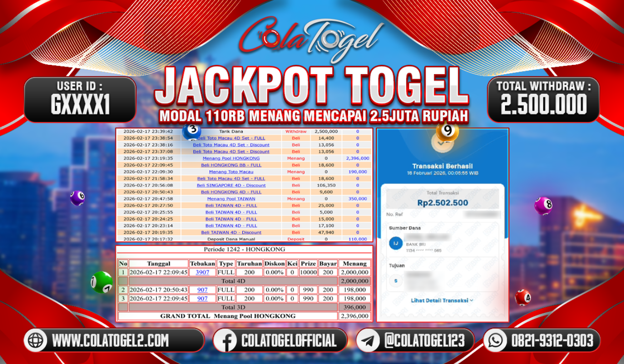 JACKPOT HONGKONG LOTTO!!