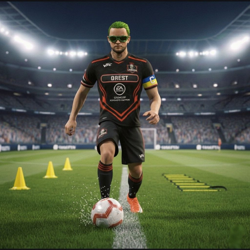 VFC Legion fan with a flag