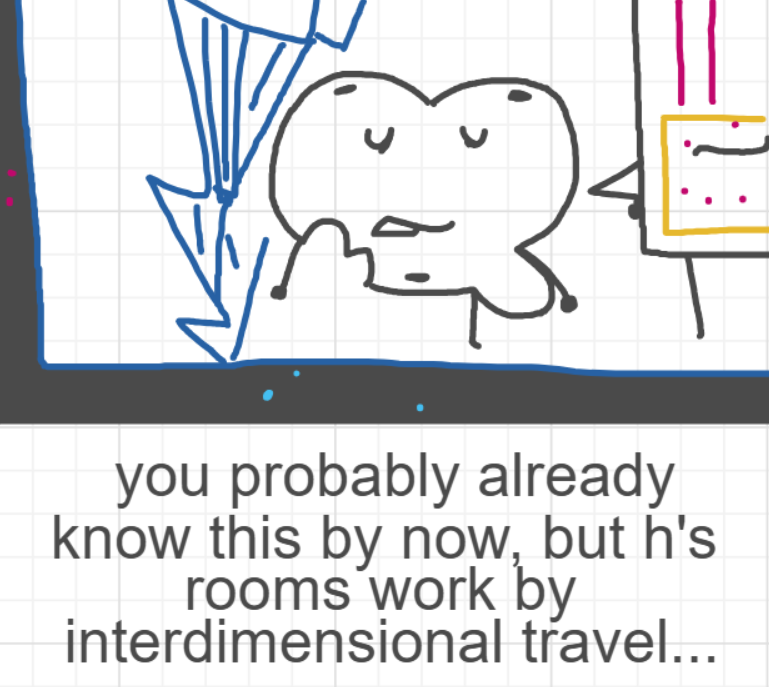 A panel from A Murder On The, episode six of the Board Boards object show by Furretwalk/WalkingFurret.