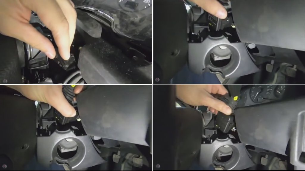 Mobilité manette essuie glace Zafira A 2003 (vidéo russe)